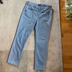 NYDJ Zip Detail Skinny Chinos Mineral, size 8